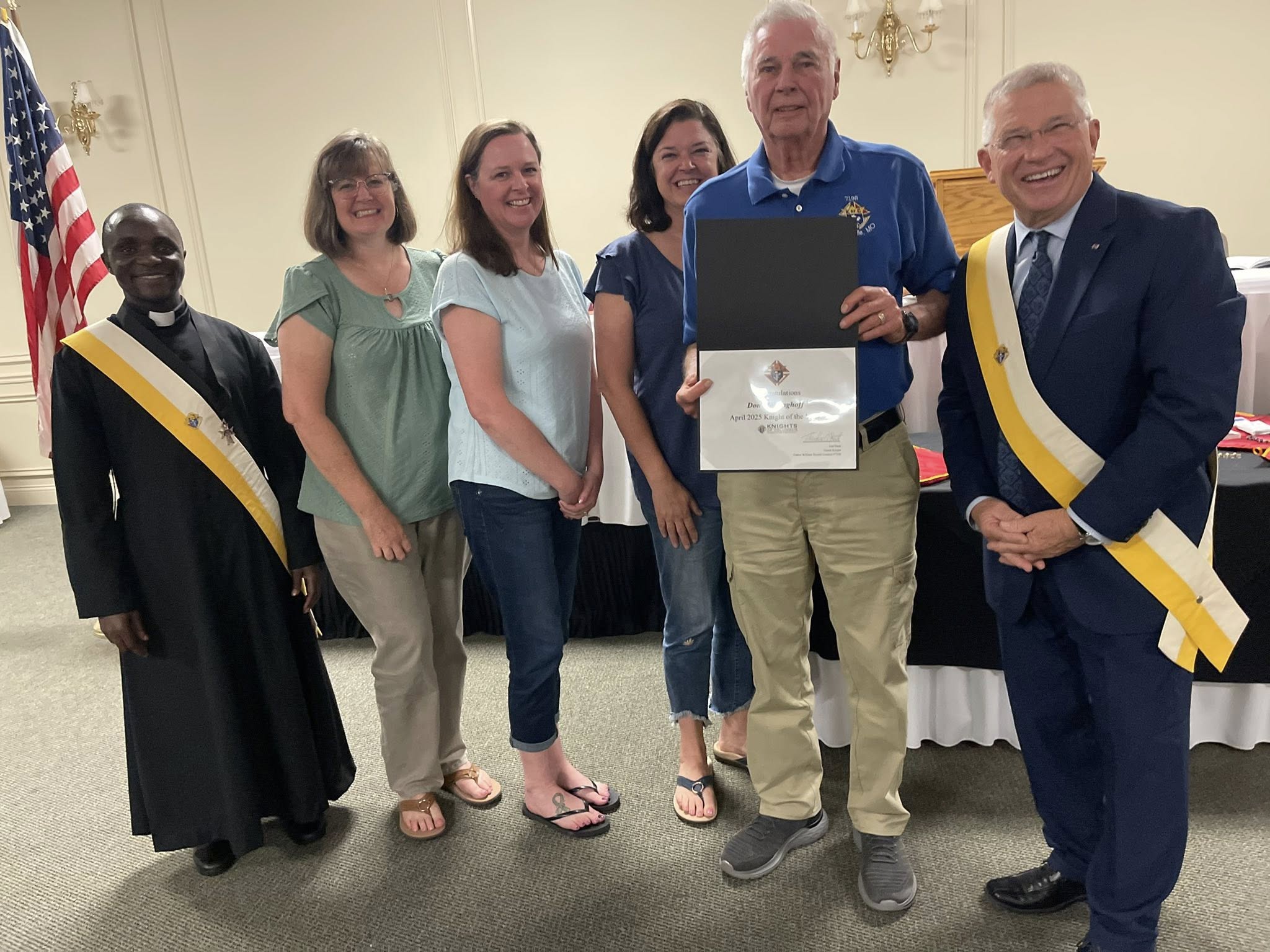 Knight of the Month May 2025 Don Mossinghoff KofC 7198 Knight of the Month May 2025